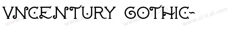 VNcentury Gothic字体转换